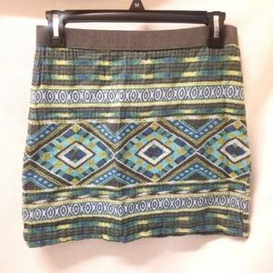 American Eagle Outfitters Aztec Mini Skirt